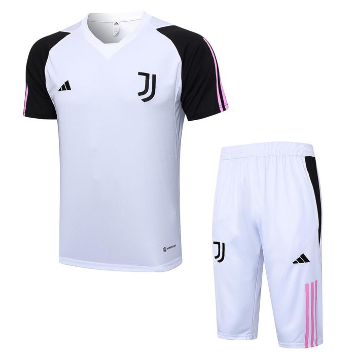 Chandal del Juventus Manga Corta 23-24 Blanco - Pantalon Corto